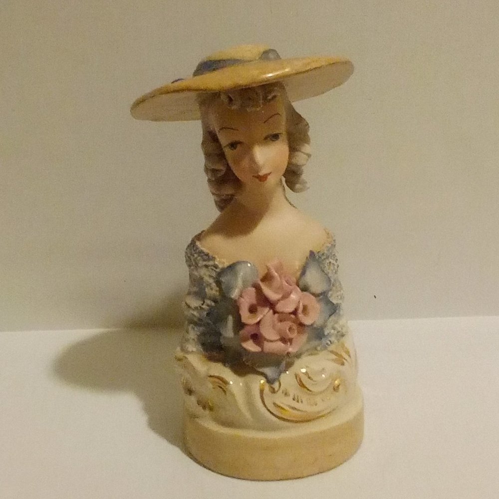 Vintage Cordey Cybis Porcelain Victorian Lady Bust Figurine #5030
